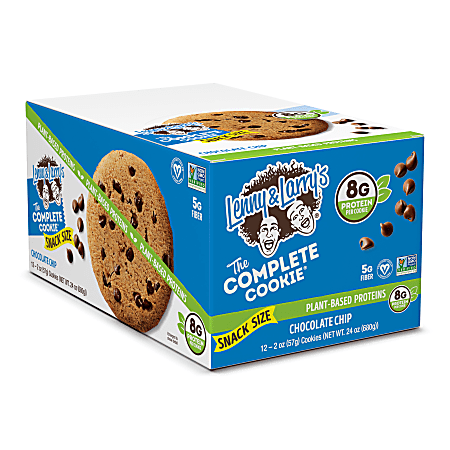 Lenny & Larry's Chocolate Chip Cookies, 2 Oz, Box of 12 Cookies