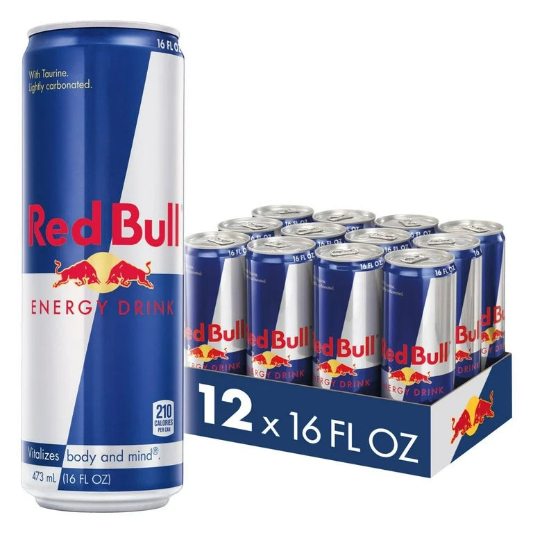 RedBull Original Energy Drink 16Oz, (12 Count)