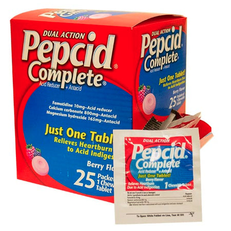 Dual Action Pepcid Complete Acid Reducer +Antacid 20pk Medicine