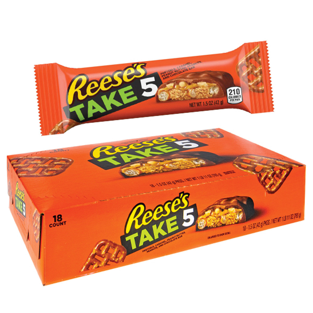 Reese's Take5 5 Layer Candy Bar 1.5 Oz. 18 Ct.