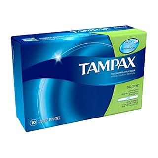 Tampax Tampons With Flushable Applicator Super Absorbency 10 each by Tampax