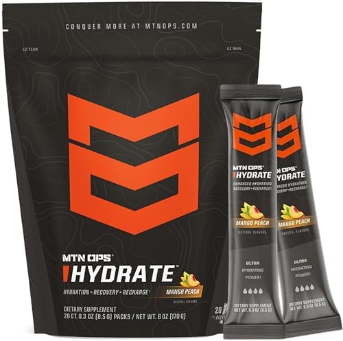 MTN OPS Ignite Supercharged Energy Drink Mix – Pineapple & Peach Zing