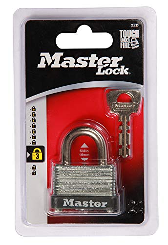 Masterlock Lock With 2x Keys 22D 4 Pack