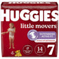Huggies Little Movers Baby Diapers, Size 7, 14 ct