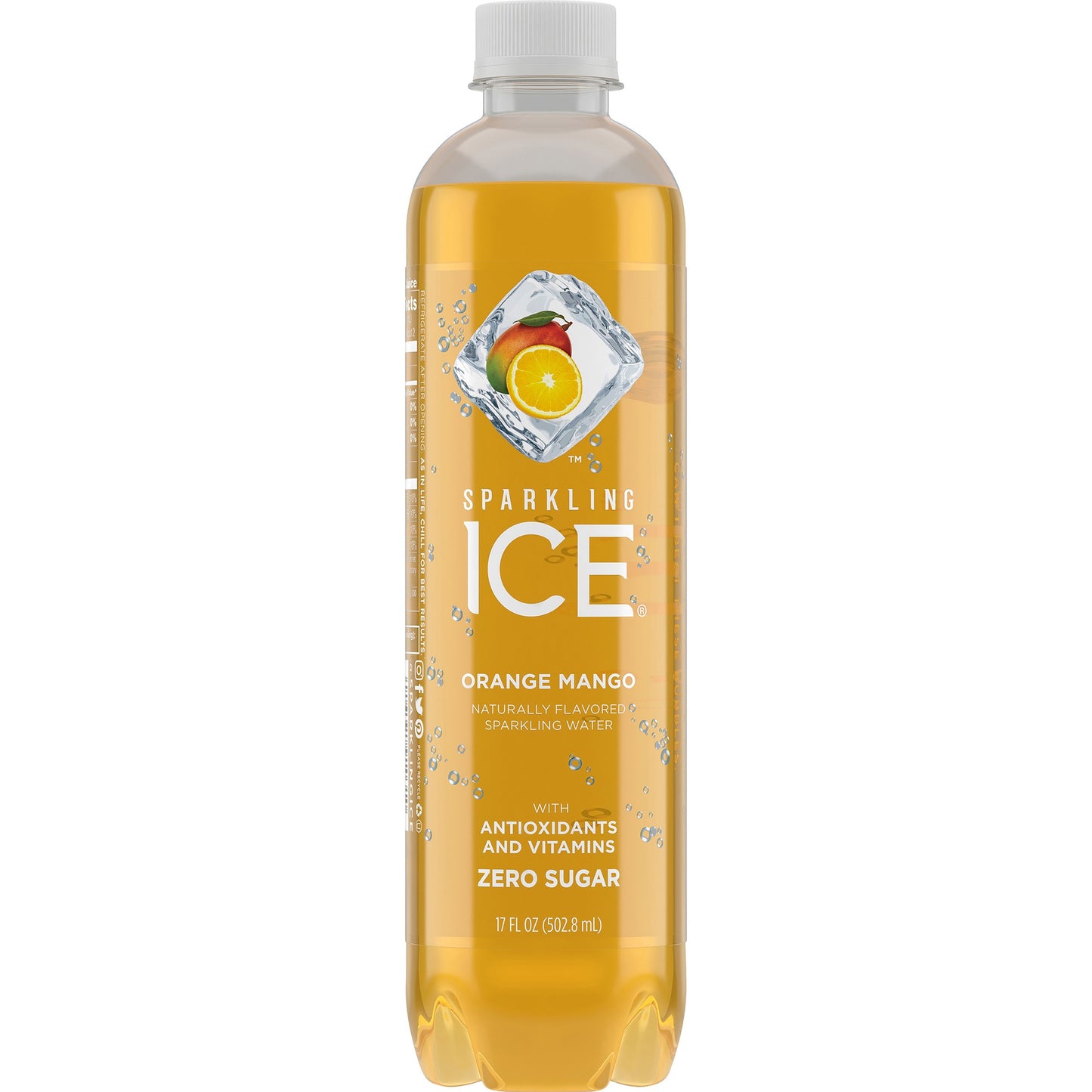 Sparkling Ice Orange Mango Flavored Sparkling Water, 17 OZ