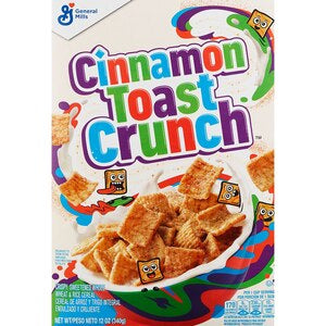 GM Cinnamon Toast Crunch Cereal Box 10Oz