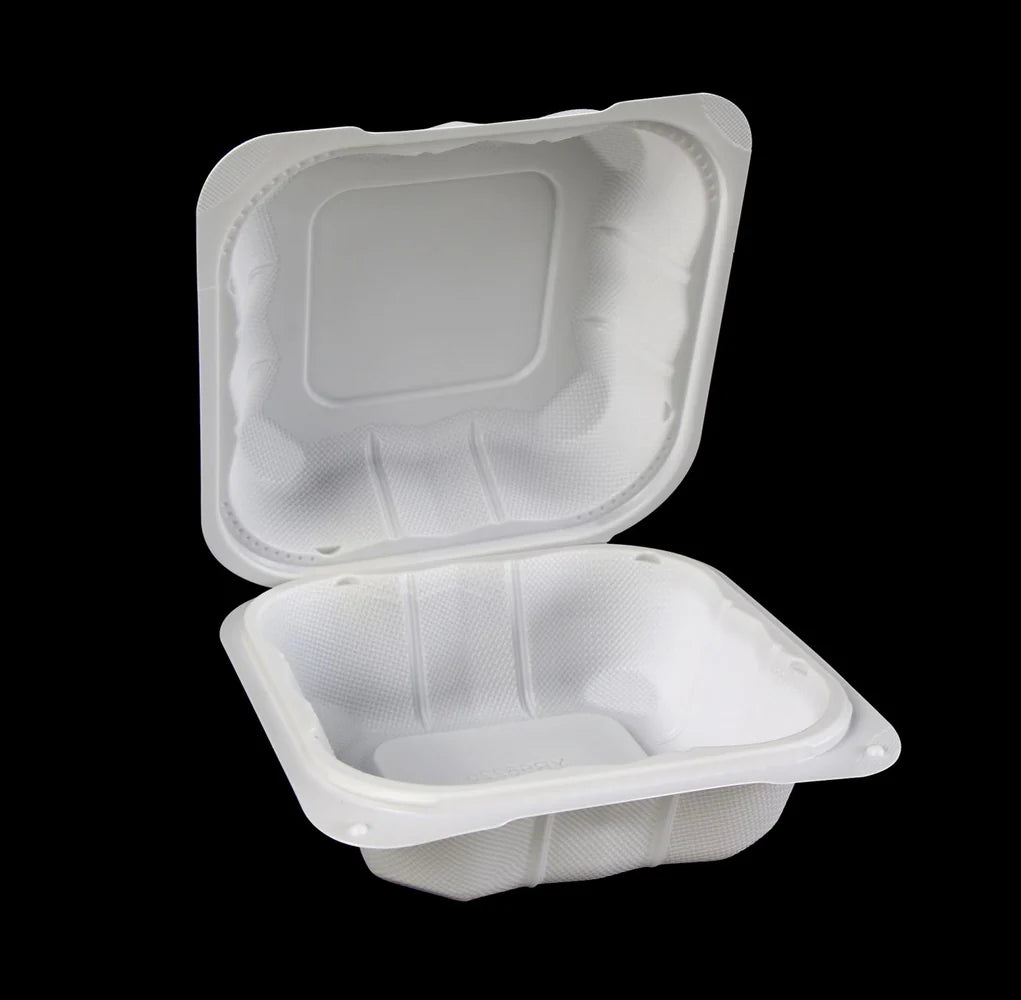 The Packaging Source 60 PP 6x6 Hinged Container 250ct