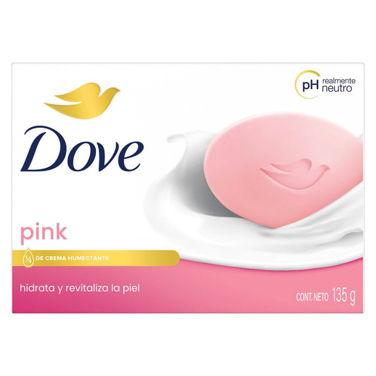 Dove Beauty Cream Bar Soaps, Pink/Rosa - 135g / 4.76oz