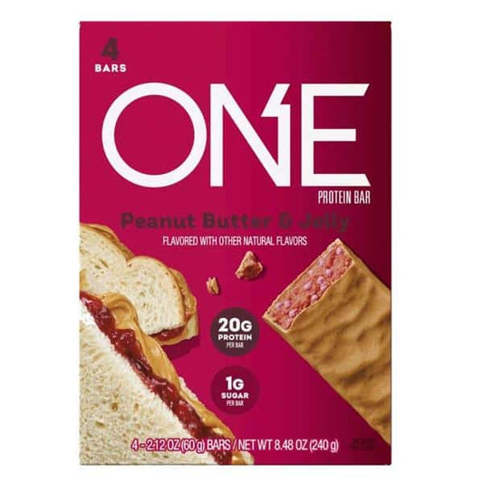 ONE Protein Bars, Peanut Butter & Jelly, Gluten Free Protein Bars