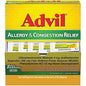 Advil Allergy and Congestion Relief Pain and Headache Reliever Ibuprofen Coated Medicine