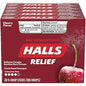 Halls Cherry Cough Drops - with Menthol - 180 Drops (20 sticks of 9 drops)