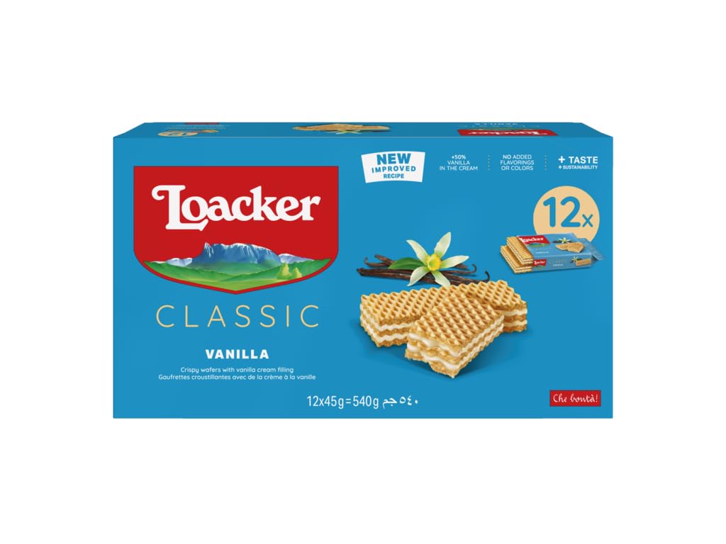 Loacker Wafer Vanilla 12-1.59Oz