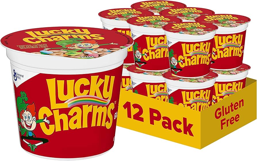 Lucky Charms Cereal Cups 6-1.7Oz