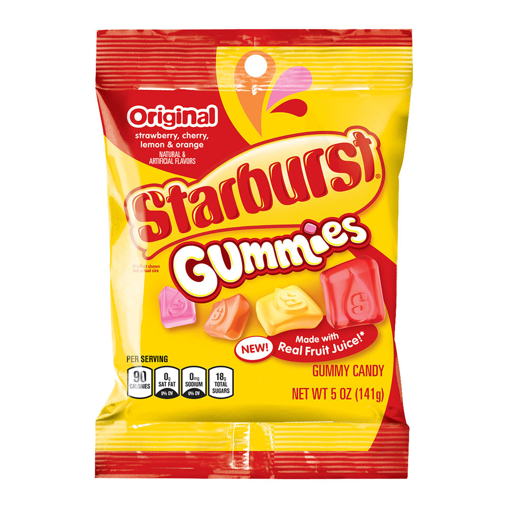 Starbust Original Gummies 5 oz Peg Bag