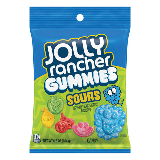 Jolly Rancher Sour Gummies 6.5 Oz Bag - Pack of 12