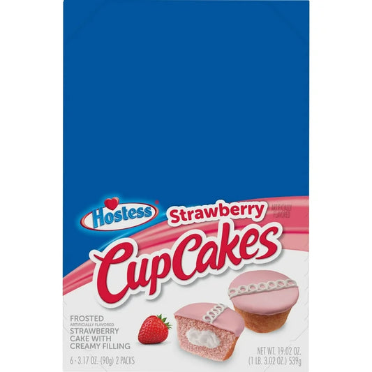 Hostess Strawberry Cupcakes 6-3.17Oz