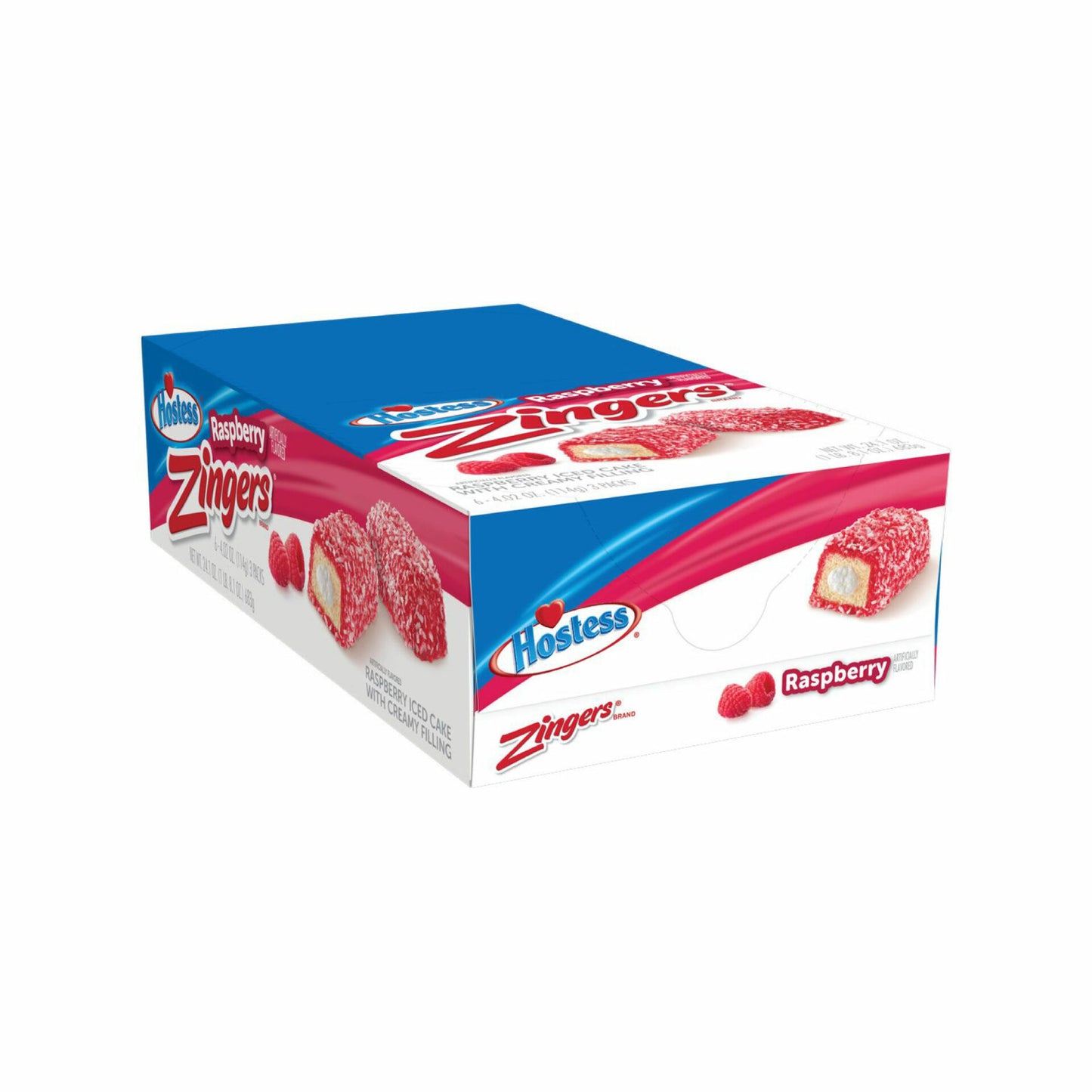 Hostess Raspberry Zingers Cakes 6-4.02Oz
