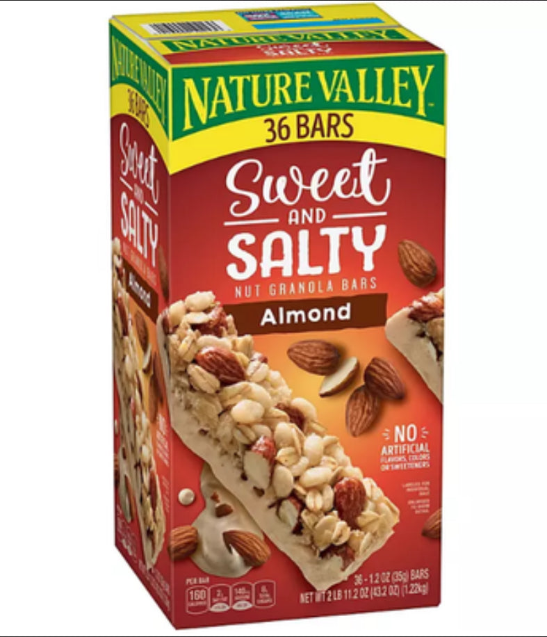 Nature Valley Sweet & Salty Granola Bar Almond 36-1.2Oz