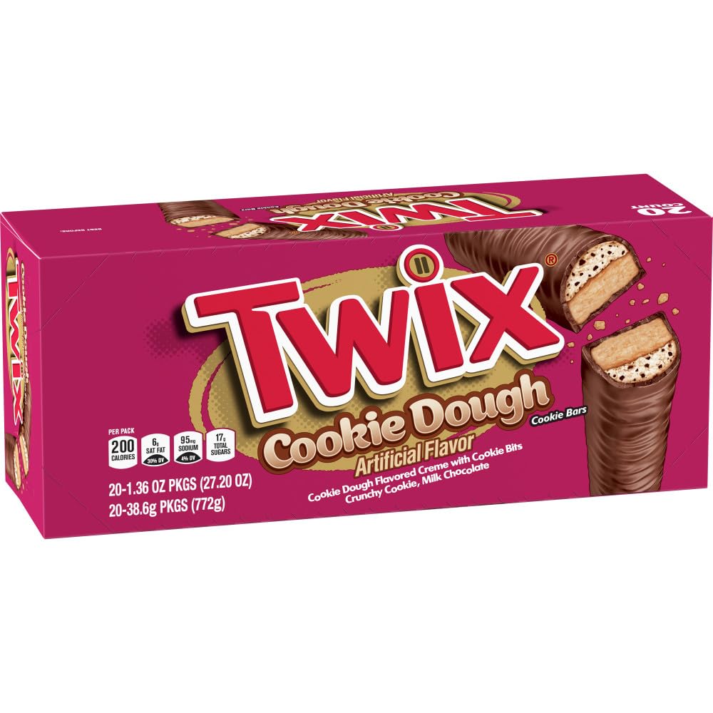 Twix Cookie Dough Cookie Bars 1.36oz 20CT