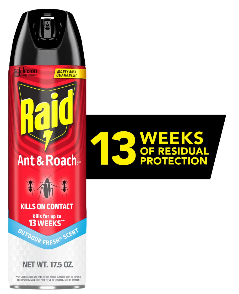 Raid & Roach Outdoor Fresh 12-17.5Oz