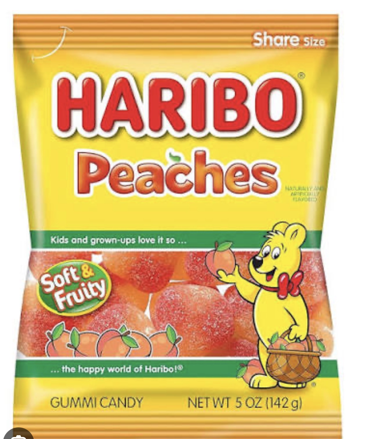 Haribo Peaches 12-4Oz Hangable