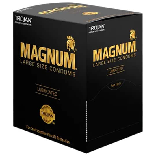 Trojan Magnum Large Size Premium Latex Lubricated Loose Box (40 Count)