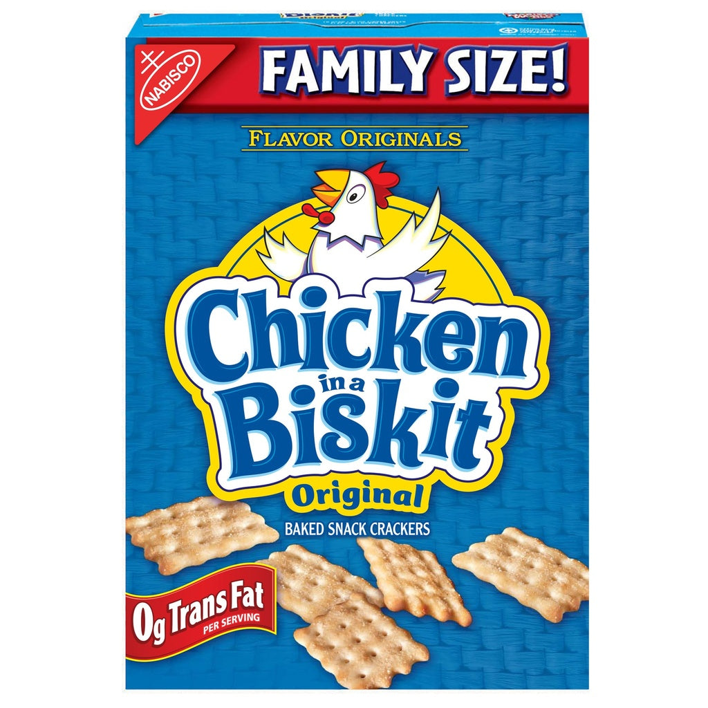 Chicken in a Biskit Original Baked Snack Crackers Family Size - 12oz