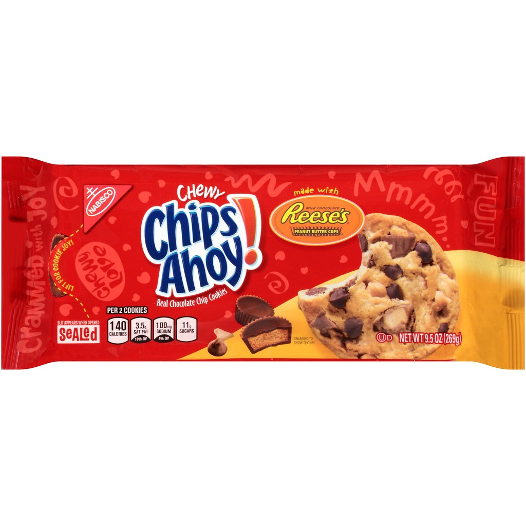 Chips Ahoy! Chewy Chocolate Chip Cookies with Reese's Peanut Butter Cups - 9.5oz