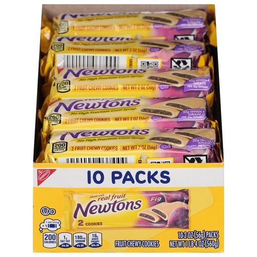 Newtons Fig Fruit Chewy Cookies Snack Pack - 20oz/10ct