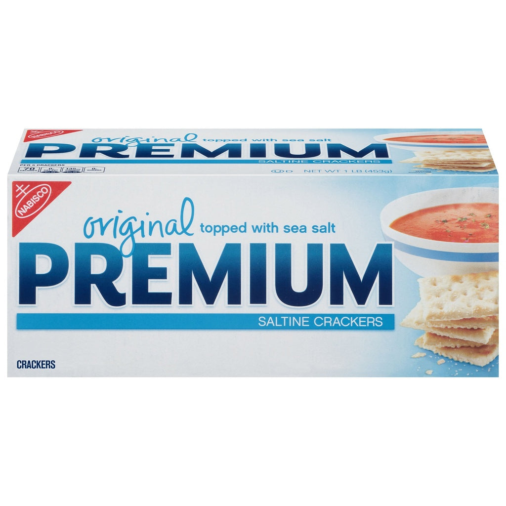 Premium Original Saltine Crackers Lunch Snacks—Convenience