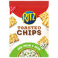 RITZ Toasted Chips Sour Cream and Onion Crackers Party Snacks - 8.1oz