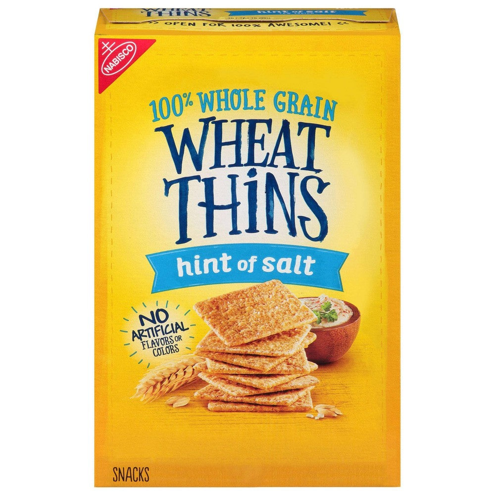 Wheat Thins Hint of Salt Low Sodium Whole Grain Wheat Crackers - 8.5oz