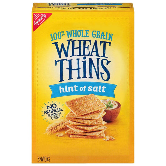 Wheat Thins Hint of Salt Low Sodium Whole Grain Wheat Crackers - 8.5oz