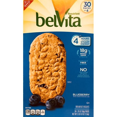 Belvita Blueberry Biscuits  1.76 Ounce (Pack of 30)