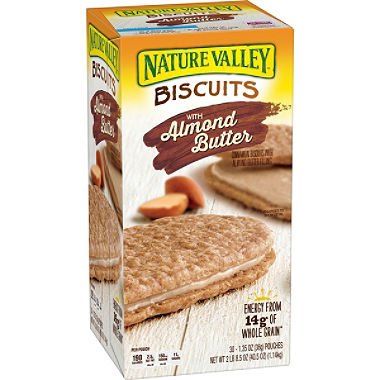 Nature Valley Biscuit Sandwiches  Cinnamon Almond Butter  30 Ct  40.5 OZ