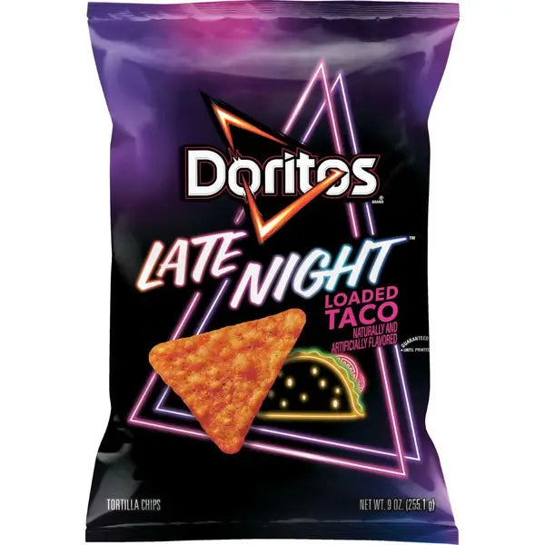 Doritos Late Night Loaded Taco Tortilla Chips, 2.5 Oz – 24