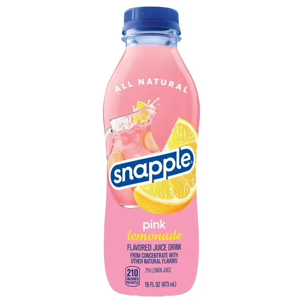 Snapple pink Lemonade , 16 fl oz, 24-Pack