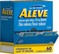 Aleve Pain Reliever & Fever Reducer Naproxen Sodium Caplets, 60 Individual Pouches Medicine