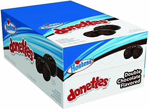 Hostess Donettes Mini Donuts, Double Chocolate, 3 Ounce, 10 Count