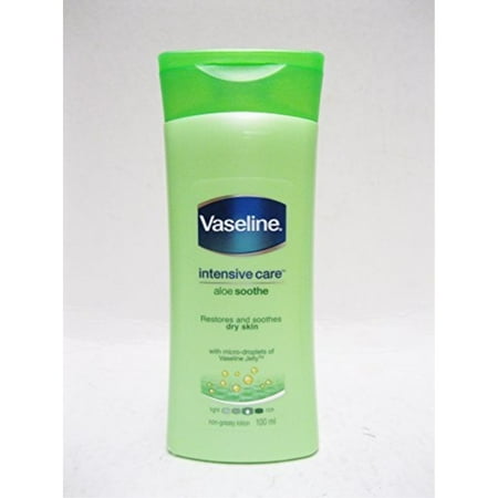 vaseline intensive care aloe soothe restores and soothes dry skin with micro-dro