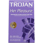 Trojan Her Pleasure Sensations Premium Lubricated Latex Condoms