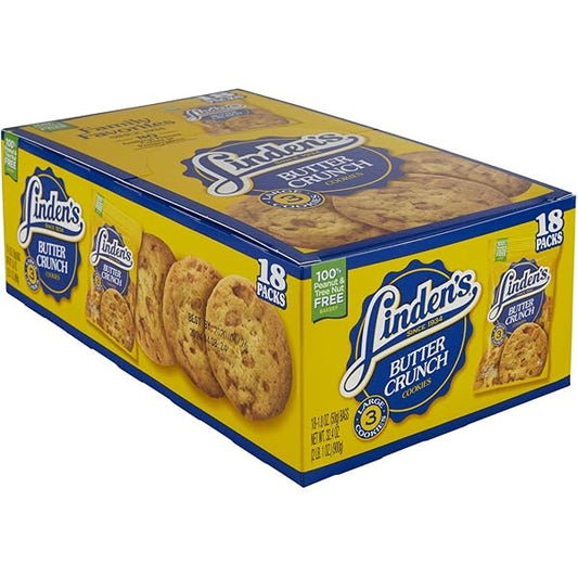 Linden s Butter Crunch Cookies - 18 Packs