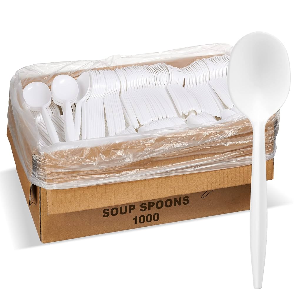 Individual Medium White Spoon