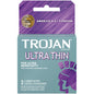 Trojan Ultra Thin Lubricated Condoms, specifically the 6-count pack,