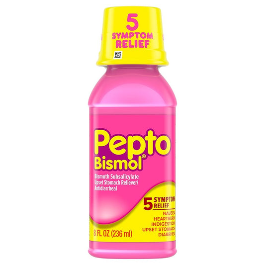 Pepto-Bismol 5 Symptom Stomach Relief Original Liquid, 8 fl oz.