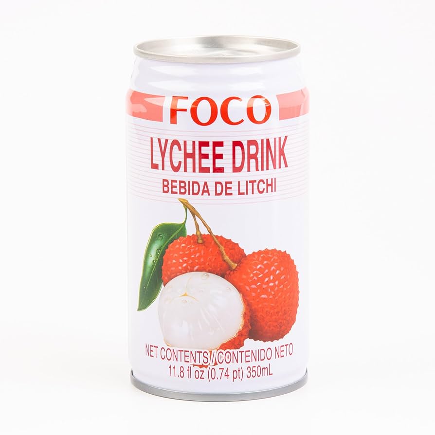 Foco Lychee Drink 11.8Oz, (24 Count)