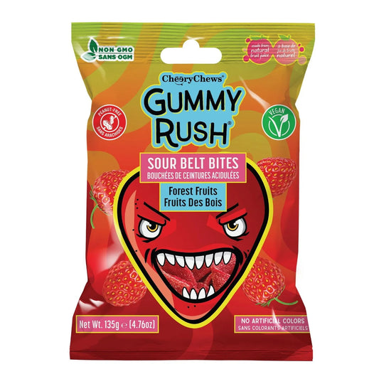 Gummy Rush Sour Bites Forest Fruits 12-60g