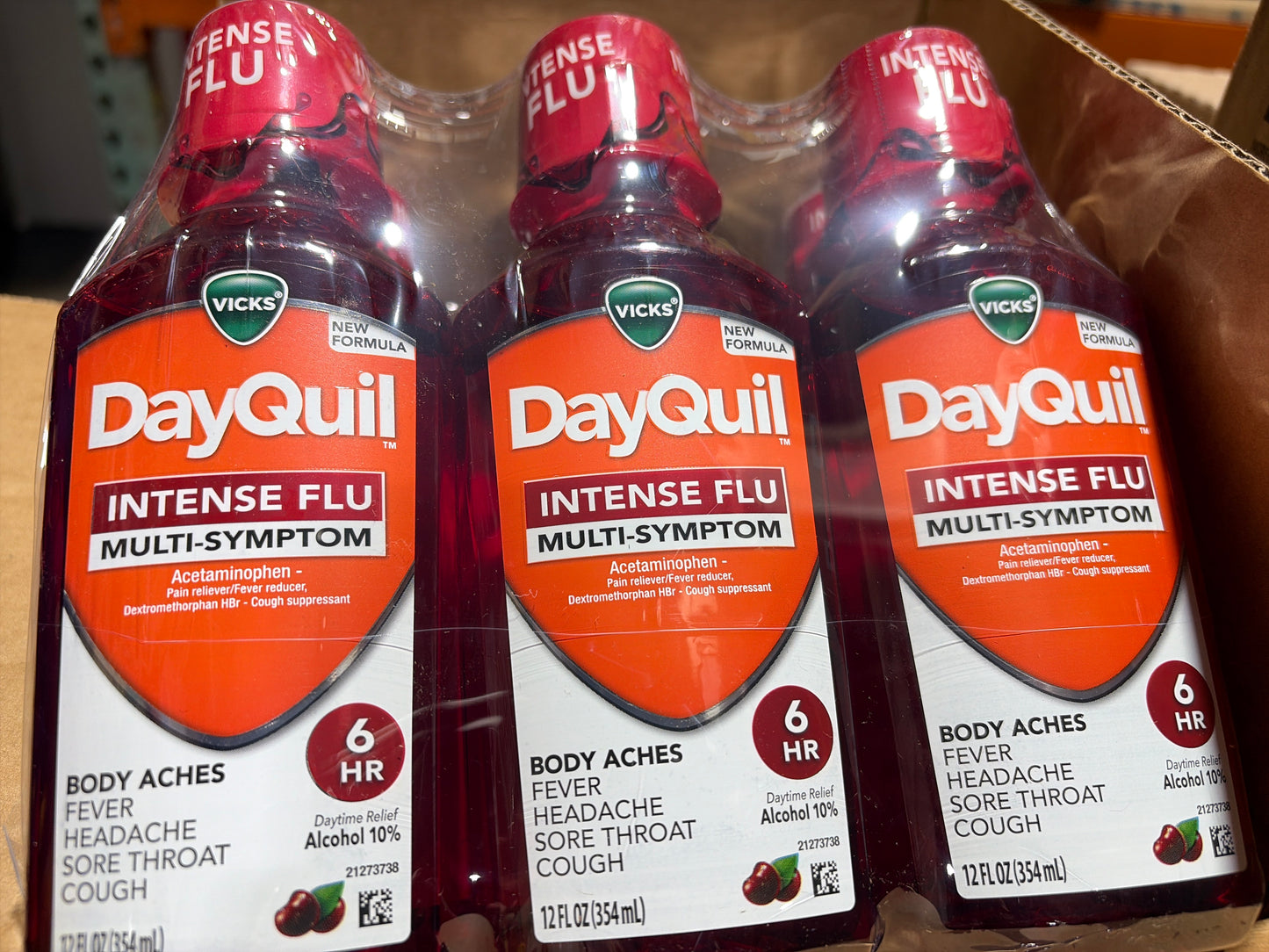 DayQuil Intense flu multi symptom 12oz 6ct 1/2dozen Medicine