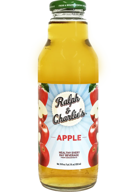 Ralph & Charlie’s Apple Juice 18Oz, (24 Count)