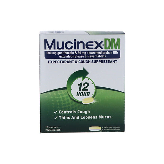 MUCINEX DM DISPENSER 2PK 20 CT.